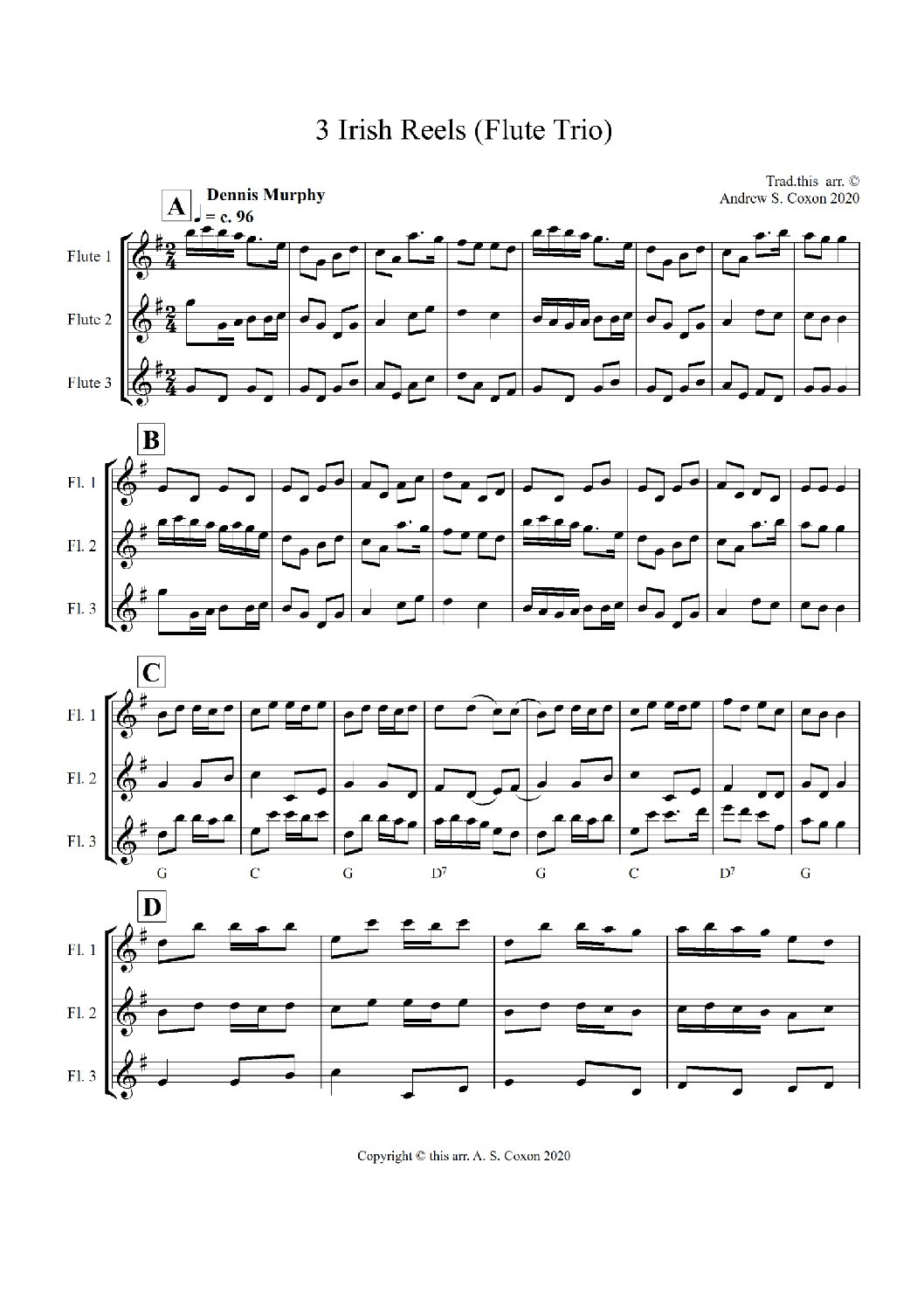 Flute Trio - Three Irish Reels
